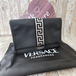 Unisex Versace Black Toiletry Bag